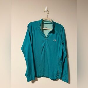 The North Face 1/4 Zip Daria Pullover Fanfare Green Womens XL